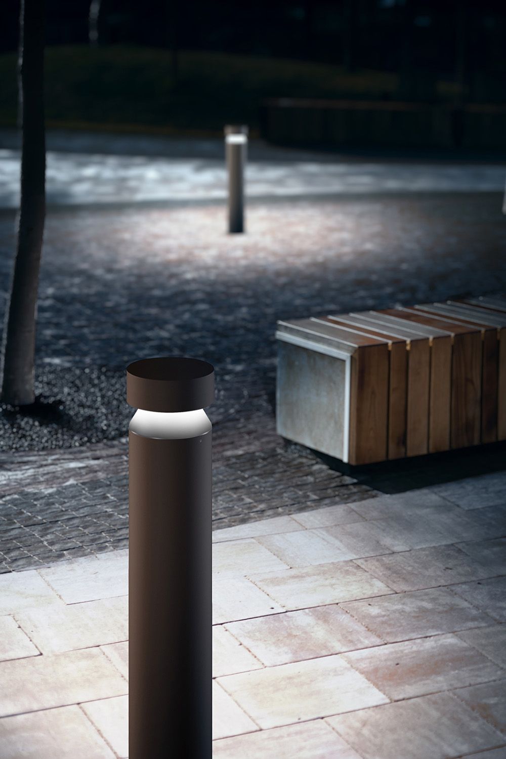 Buzzer pullert lampe fra Linea Light.