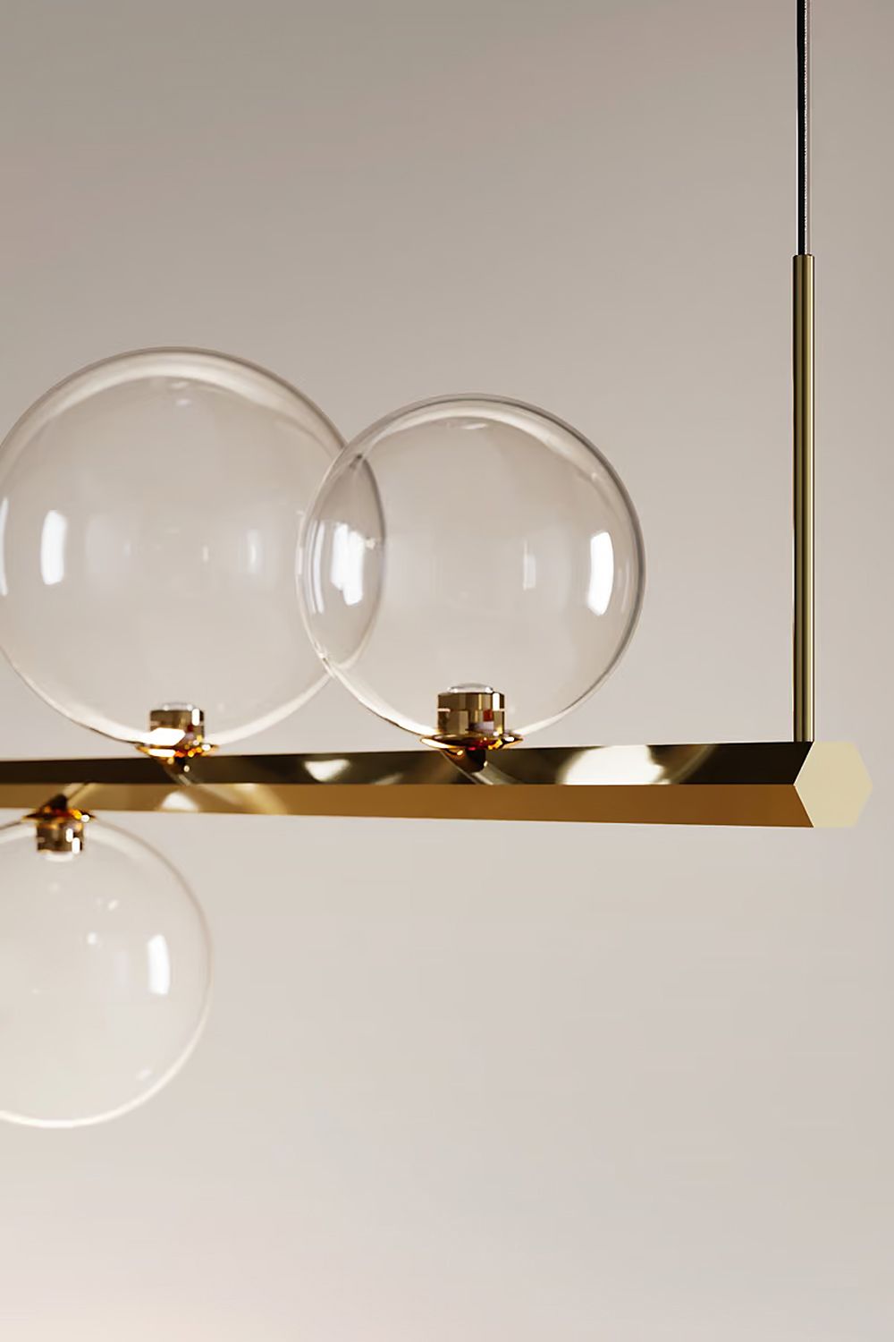 Nærbilde av Random Stock pendel fra Lodes.