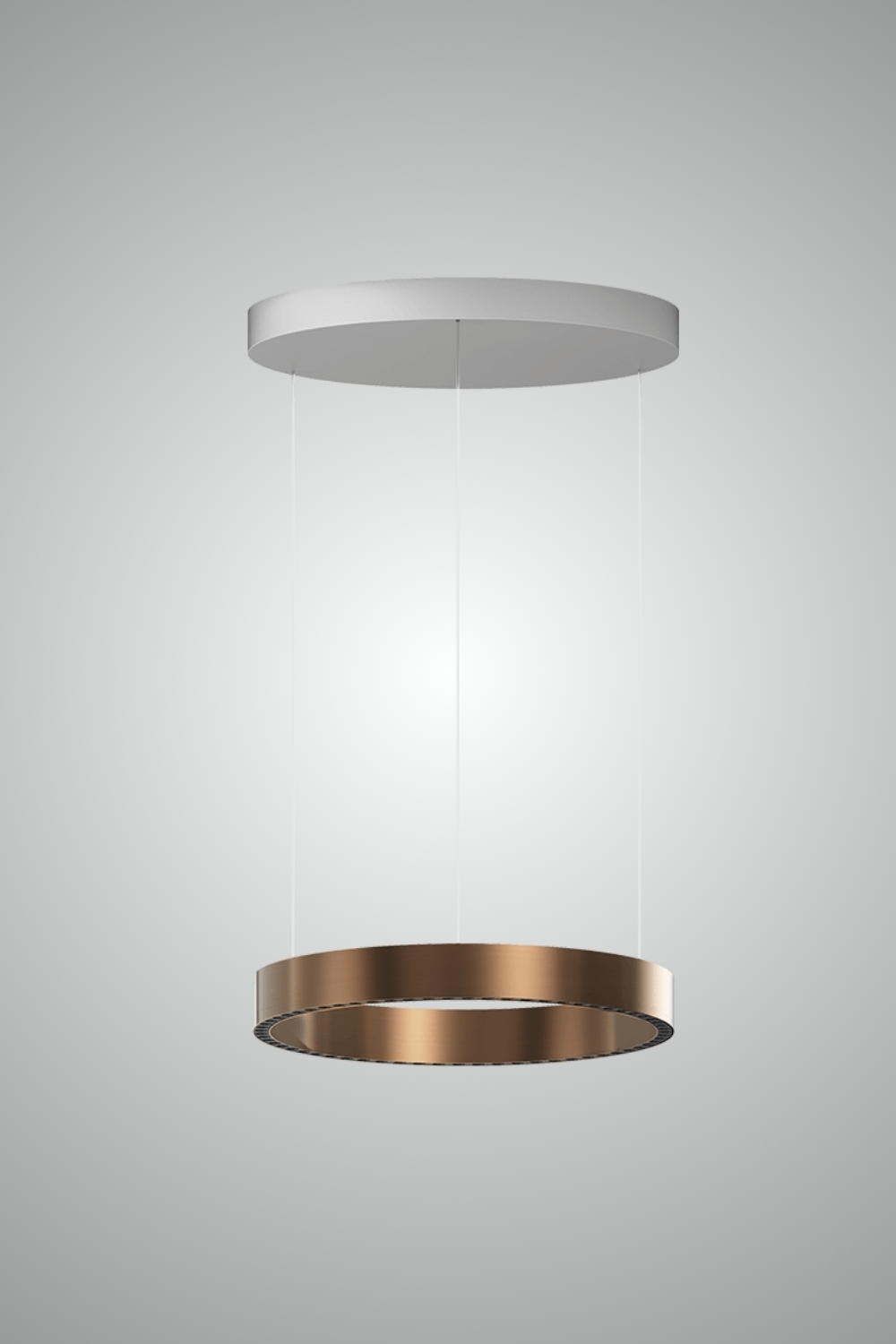 Bronsefarget Space 16 ring 600 pendel fra Neko Lighting.