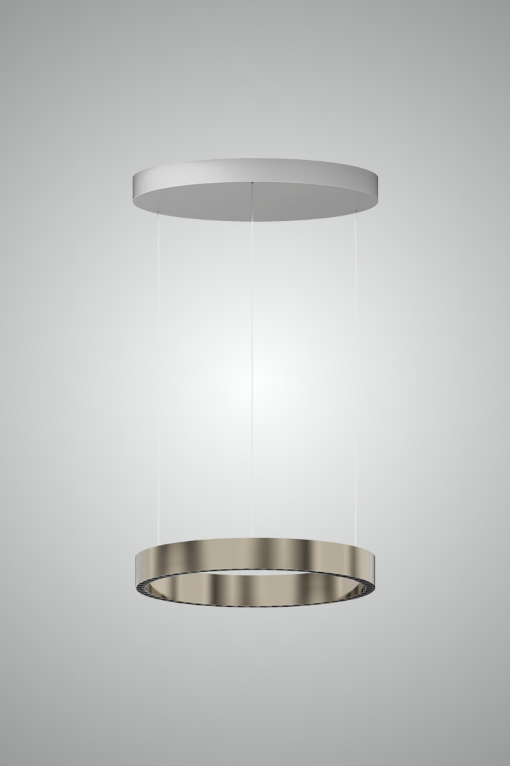 Gullfarget Space 16 ring 600 pendel fra Neko Lighting.