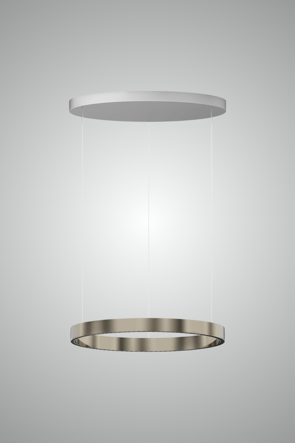 Gullfarget Space 16 ring 600 pendel fra Neko Lighting.