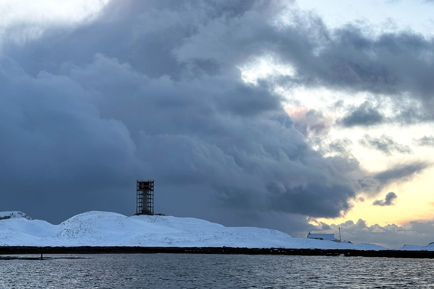 Ettertanken på Røs på vinterstid.