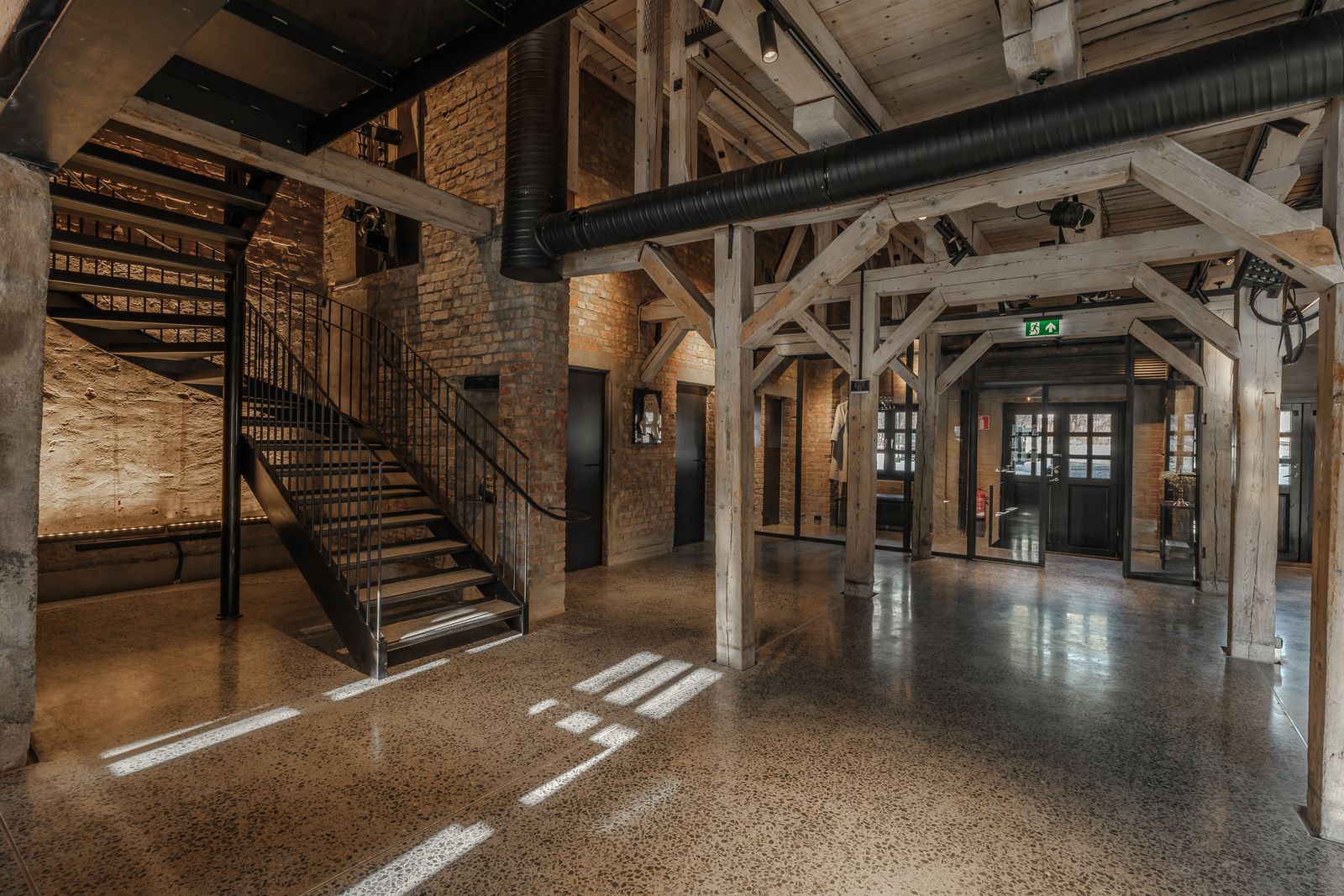 Innvindig i Kalkmølla Kulturstasjon i Sandvika.