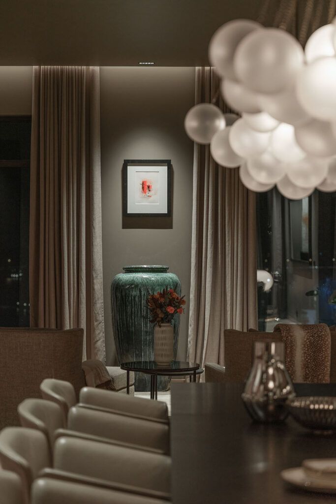 Belysning på vegg i bolig i Bykronen i Stavanger