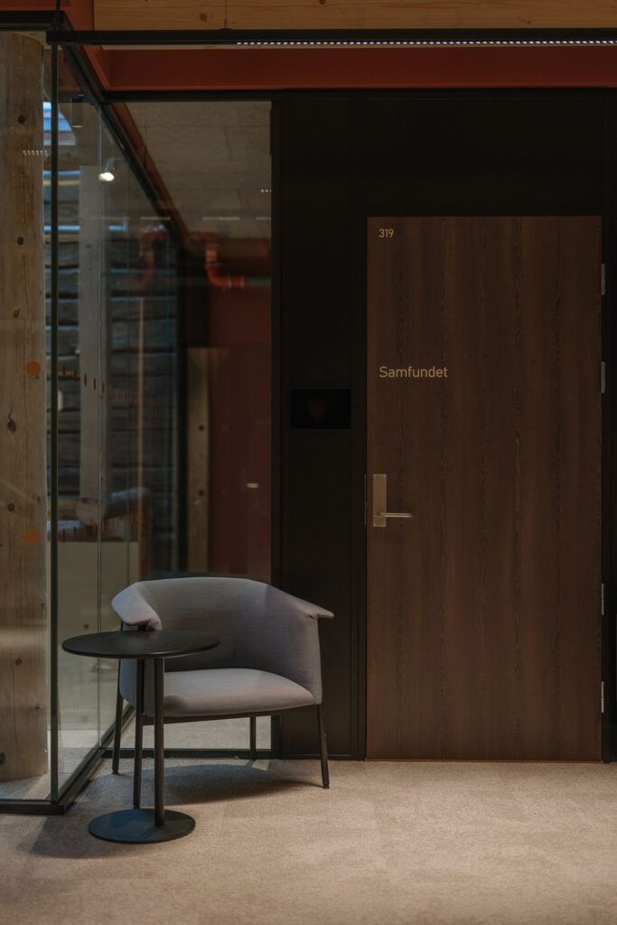 Sort Rail skinnesystem fra Trulix i et tak.