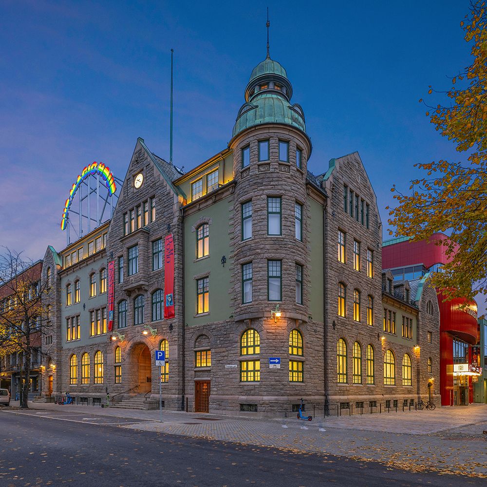 Lysdesign av Pomo i Kulturkvartalen i Trondheim.